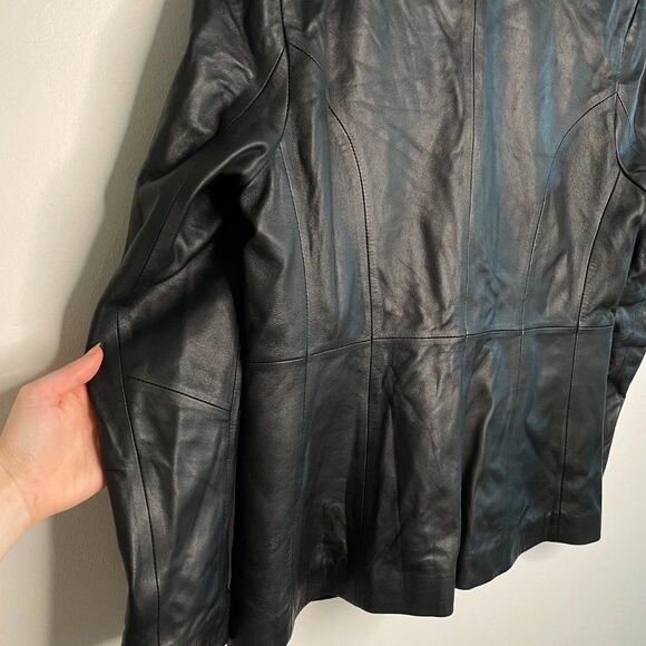 DESA Women's K13851 Black Leather Jacket | Size: L - Picture 8 of 13